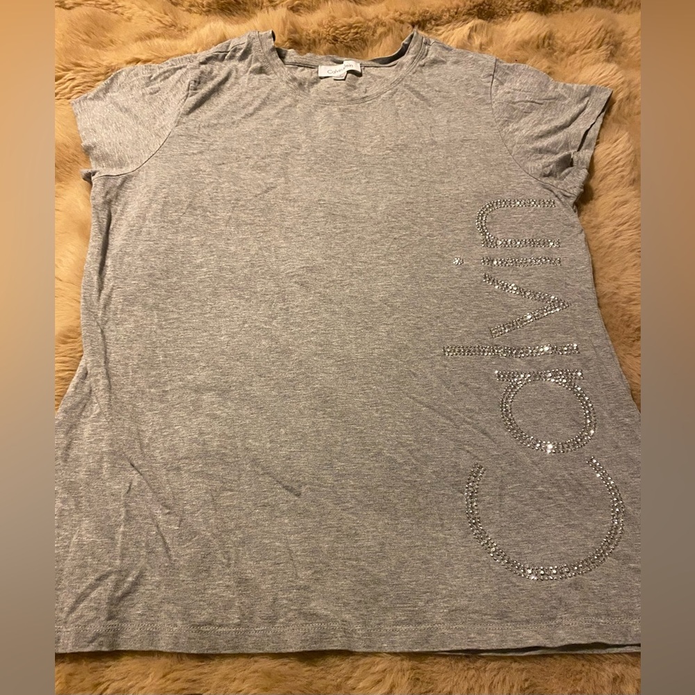 Calvin Klein Logo T-Shirt Rhinestone